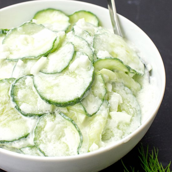 Grandma’s Creamy Cucumber Salad