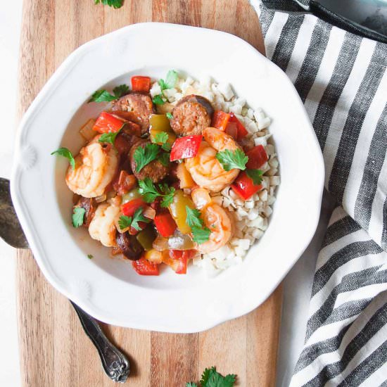 Whole30 Shrimp and Sausage Gumbo