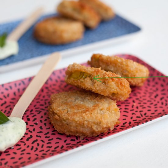 Fried Green Zebra Tomatoes