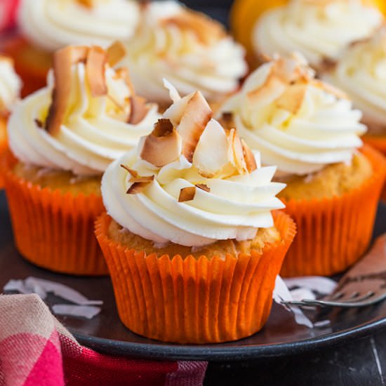 Pumpkin Coconut Cupcakes