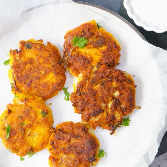 Vegan Chickpea Squash Fritters