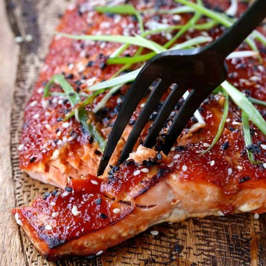 Oven Baked Asian BBQ Salmon