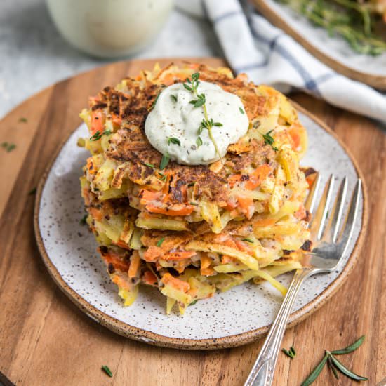 Root Vegetable Pancakes