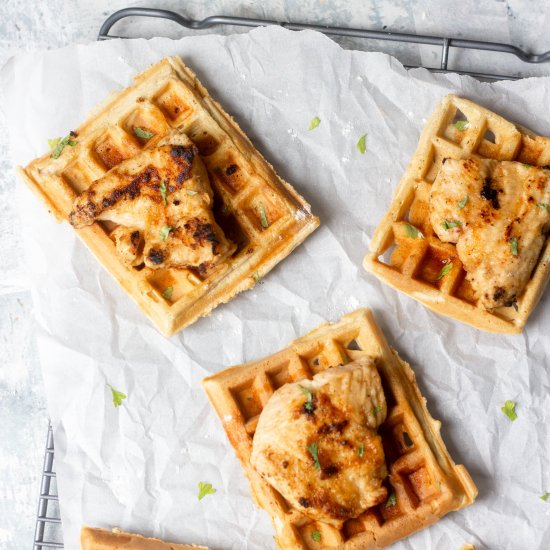 Baked Chicken N Waffles