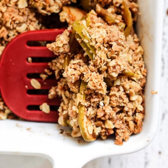 Almond Butter Apple Crisp