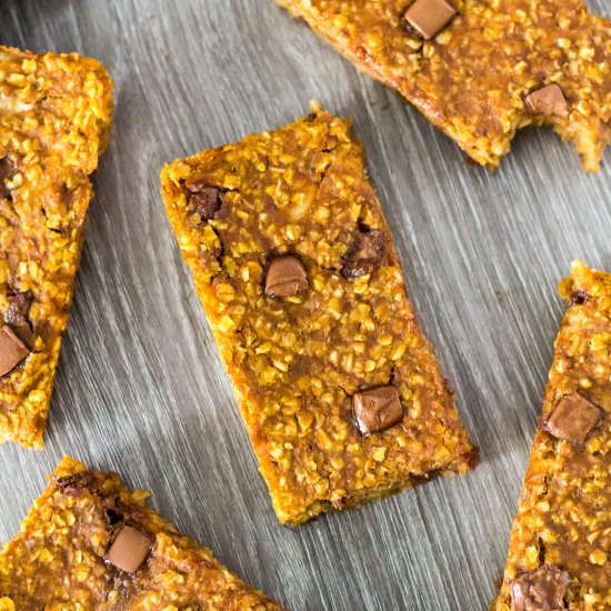 Pumpkin Banana Breakfast Bars