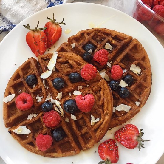 Gluten Free Chocolate Waffles