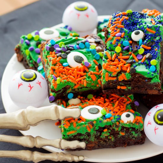 Halloween Monster Mash Brownies