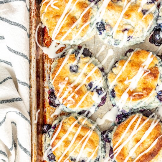 Gluten Free Blueberry Biscuits