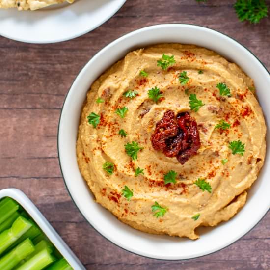 Sun Dried Tomato Red Lentil Hummus