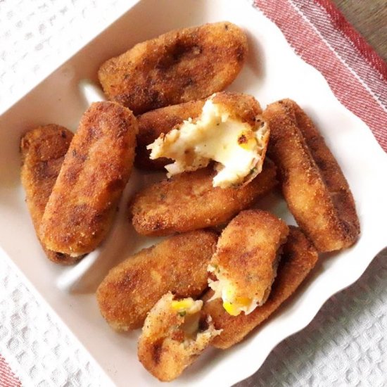 Cheesy Potato Croquettes