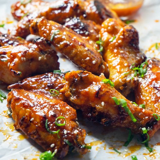 Honey Srirach Chicken Wings