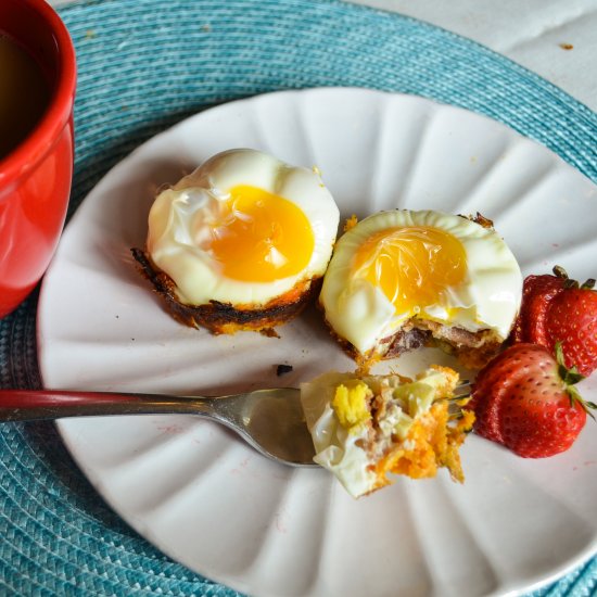 Bacon Sweet Potato Nests