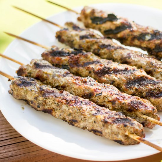 Grilled Ground Beef Kebabs