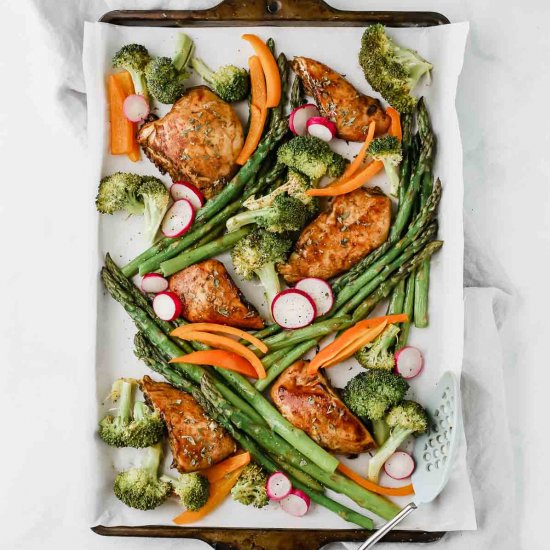 Honey Balsamic Chicken & Veggies