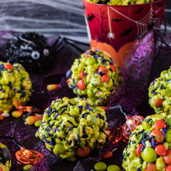 Halloween Popcorn Balls