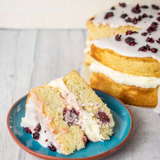 Cherry Bakewell Cake