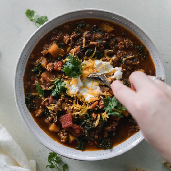 Pumpkin Beer Chicken Chili