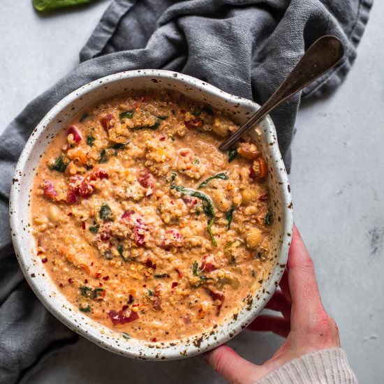 Creamy Italian Quinoa Soup