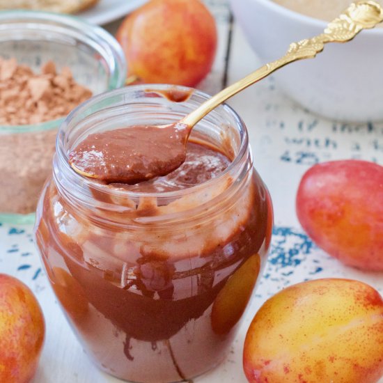 Homemade Plum & Chocolate Spread