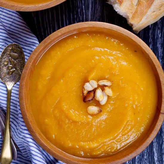 8 Min IP Butternut Squash Soup