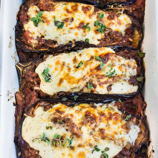 Stuffed eggplant