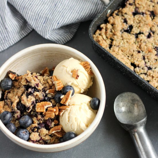 Blueberry Hemp Heart Crumble