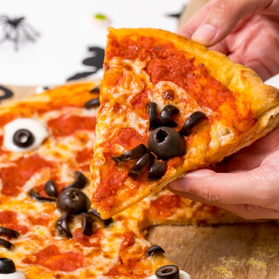 Kids’ favorite Halloween pizza