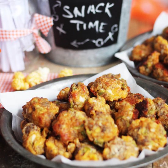 Jalapeno Cheddar Sausage Balls