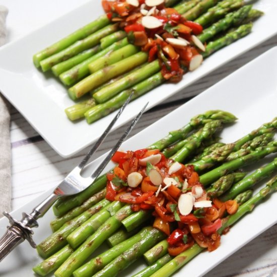 Grilled Sweet and Spicy Asparagus