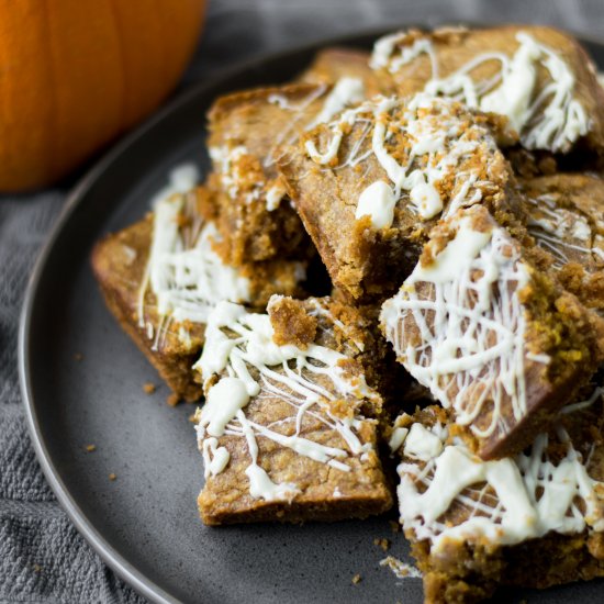 Pumpkin Spice Blondies