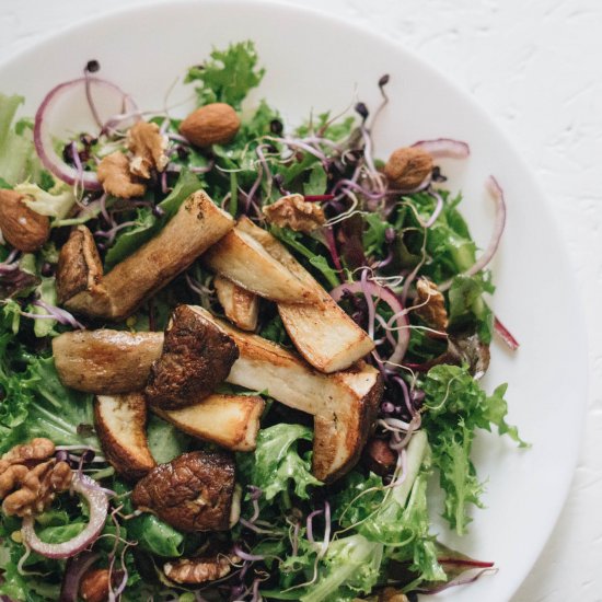 salad with mushrooms (in German)