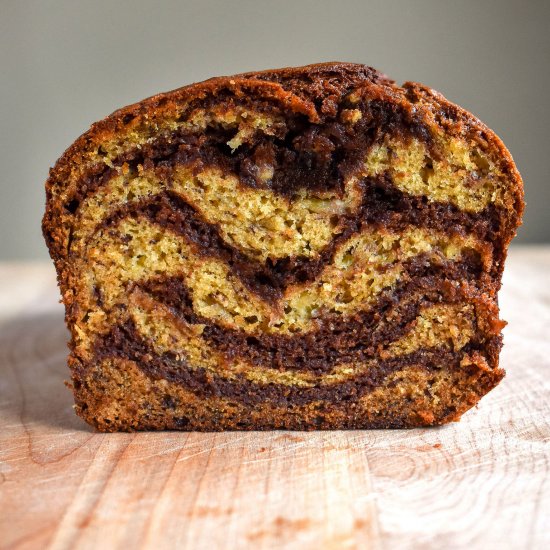 Marbled Nutella Banana Bread