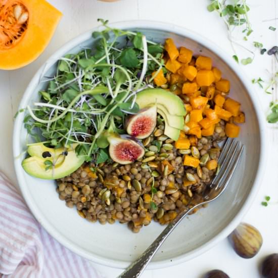 Autumn Meal Prep Lentil Salad