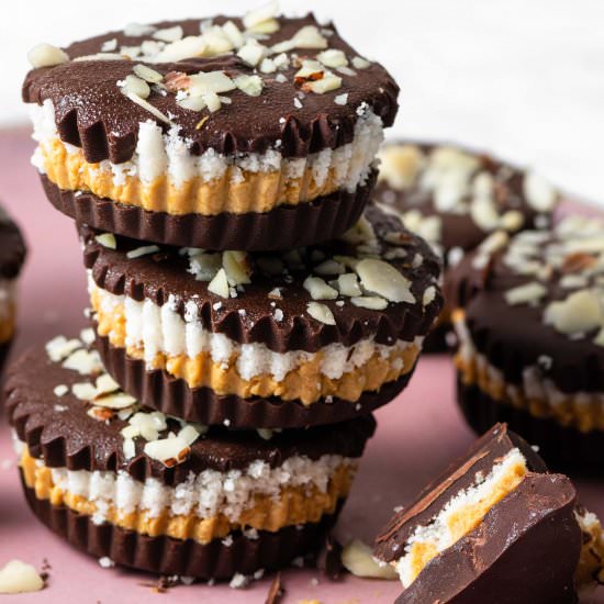 Choc Coconut Pumpkin PB Cups