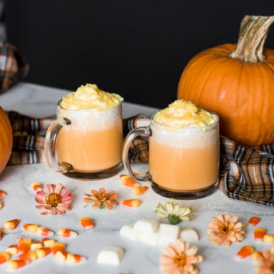 Halloween Candy Corn Hot Chocolate