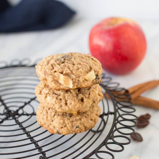 Gluten Free Apple Oatmeal Cookies