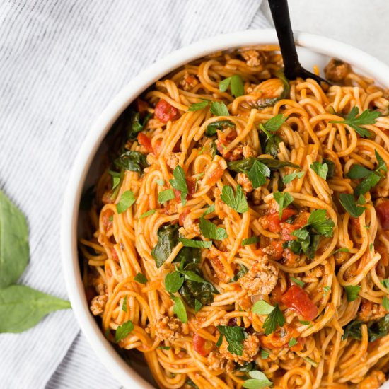 Instant Pot Spaghetti and Meatsauce