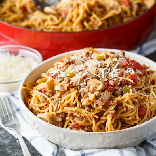 One-Pan Spaghetti