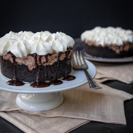 frozen hot chocolate cheesecakes