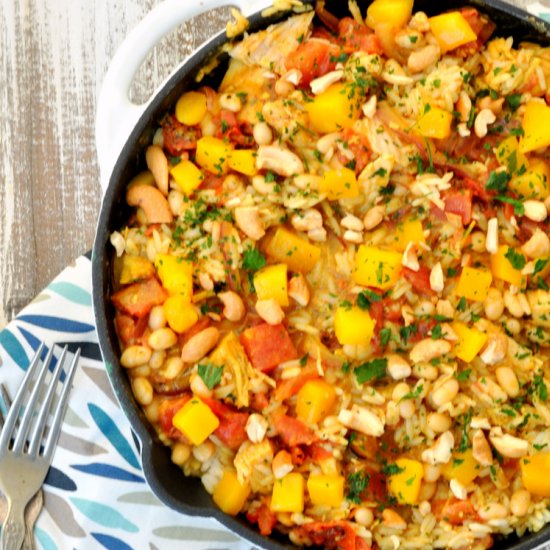 Coconut Mango Chicken Skillet