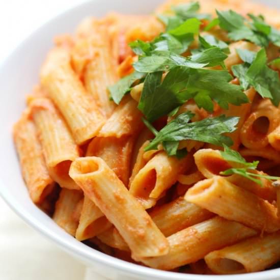 Lightened Up GF/V Penne alla Vodka