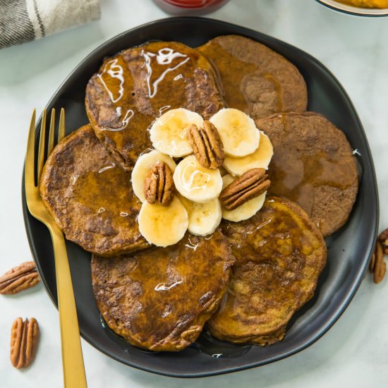 Flourless Paleo Pumpkin Pancakes