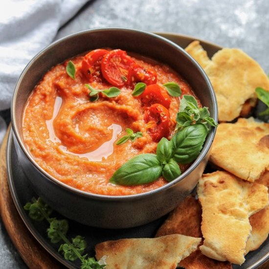 Roasted Tomato & Garlic Hummus