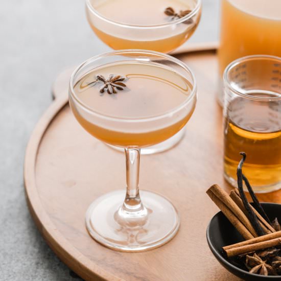 Chai Spiced Apple Cider Cocktail