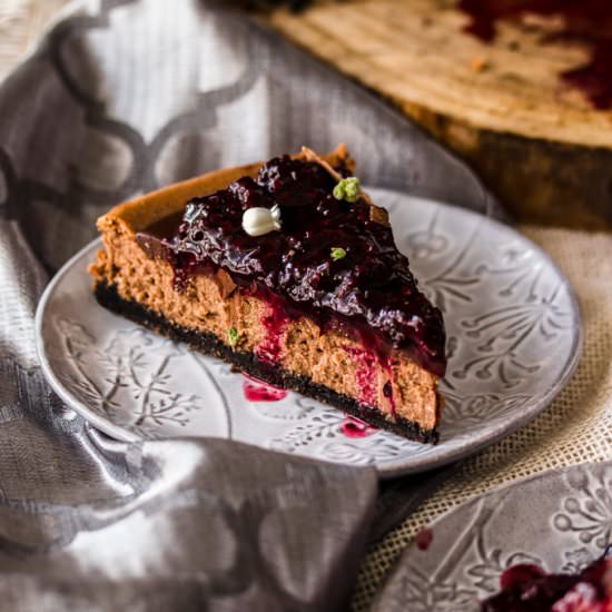 Baked Chocolate Cheesecake