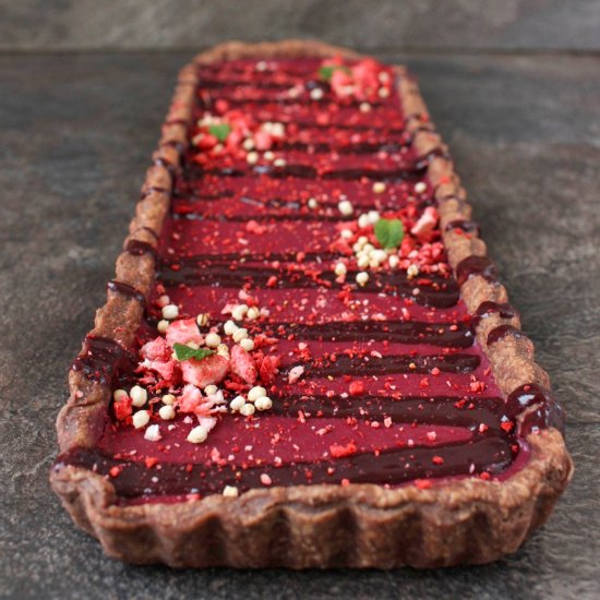 Choc Cherry Tart