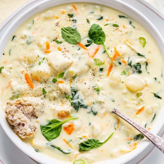 Creamy Chicken Gnocchi Soup