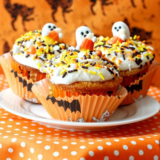 Candy Corn Cupcakes