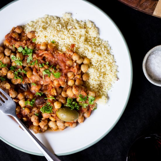 chickpea & olive stew